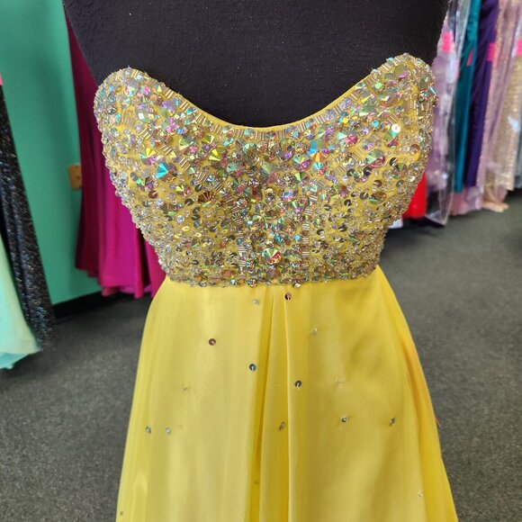Mori Lee 95066 Yellow Size 6 Mori Lee 95066 Prom Dress/Formal Gown - Picture 2 of 8
